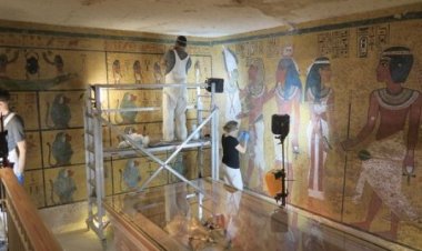 Firavun Tutankhamun'un mezarında 10 yıldır süren restorasyon bitti.