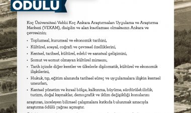 VEKAM 2021 Araştırma Ödülü Başvuru Çağrısı / Call for Research Award Application