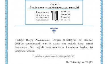 Türkiye Rusya Araştırmaları Dergisi