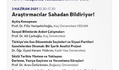 Araştırmacılar Sahadan Bildiriyor