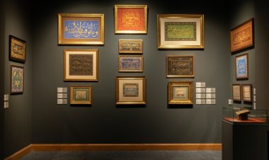 Hattat ve Ressam Abdülmecid Efendi'nin Hat Sanatı eserleri sergide