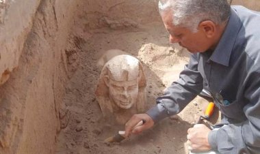 Mısır'daki arkeologlar Sfenks benzeri heykel buldu