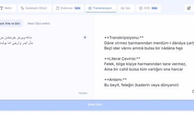 Osmanlıca metinler yapay zeka ile 30 farklı dile çevrilebilecek