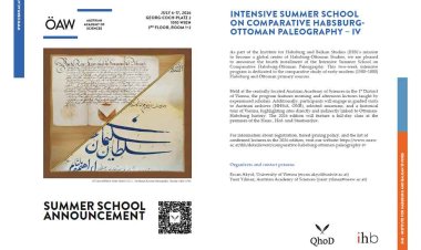 Habsburg-Osmanlı Karşılaştırmalı Paleografya Yaz Okulu - IV (Viyana, 6-17 Temmuz 2026)