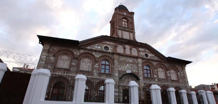 Edirne'de, Bulgar Ortodoks Kilisesinin kubbe restorasyonu tamamlandı